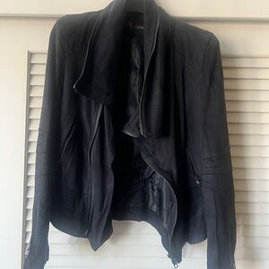 Moda Women's Dark suede Jacket